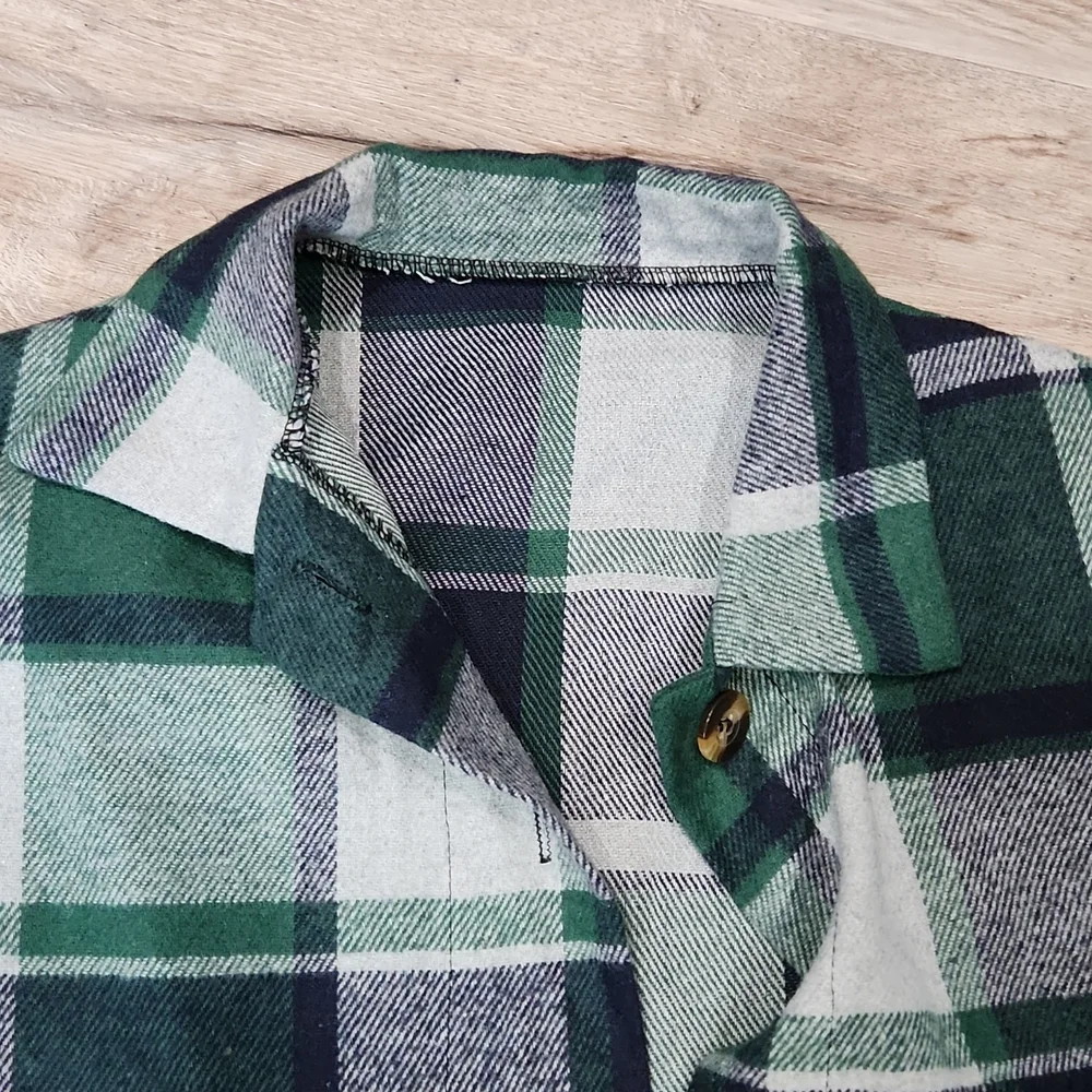 Gray/Blue/Green flannel - Picture 3 of 4